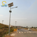 Exported to Nigeria luminarias led publico solar
